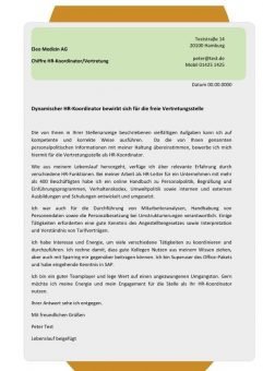 1 HR-Koordinator m/w Vertretung