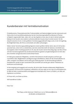 1 Kundenberater_in Versicherung