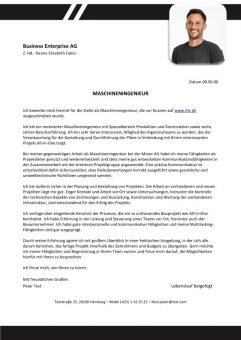 Maschineningenieur m/w