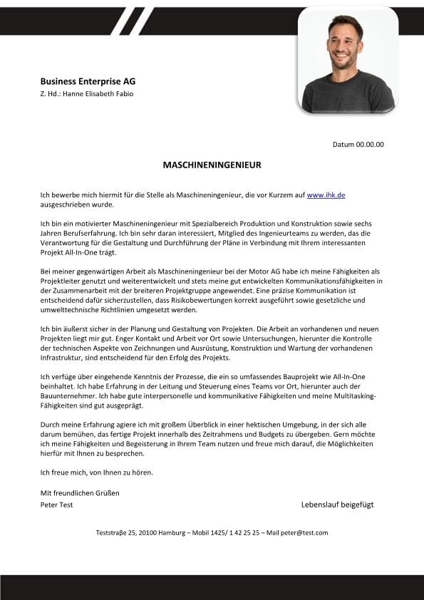 Maschineningenieur m/w