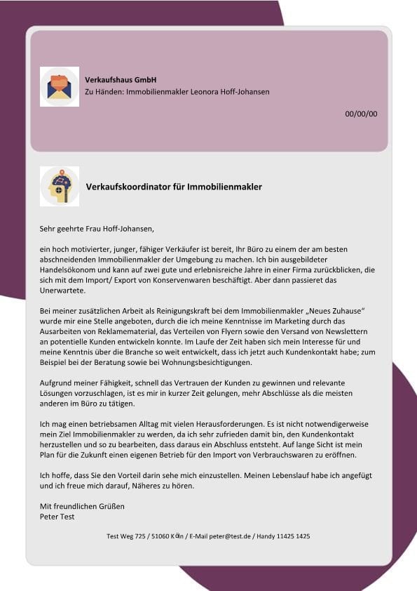 1 Verkaufskoordinator m_w für Immobilienmakler - hoch motiviert