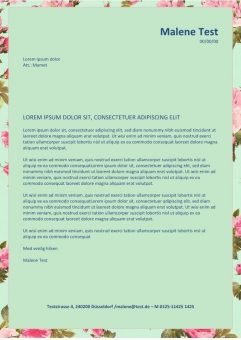 Bewerbung und CV-Layout-mit-Blumen-page1