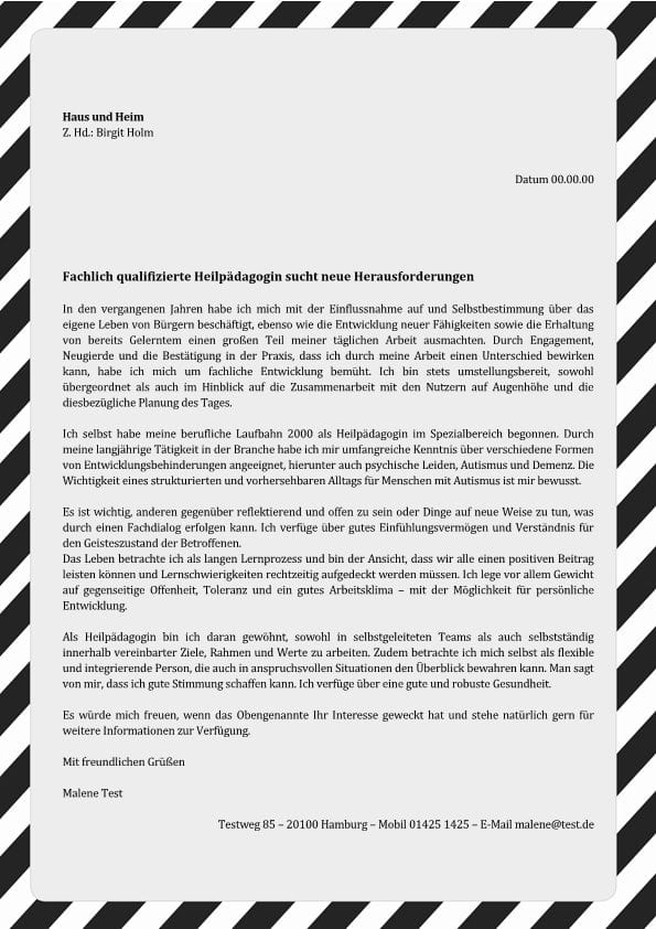 1 Heilpädagoge_in sucht neue Herausforderungen