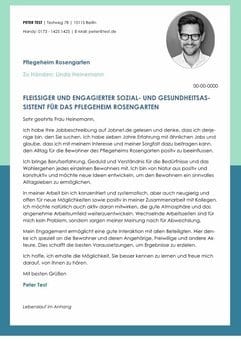 1 Fleissiger und engagierter Social- und Gesundheitsassistent